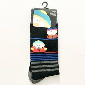 South Park Character Crew Socks - Black and Gray